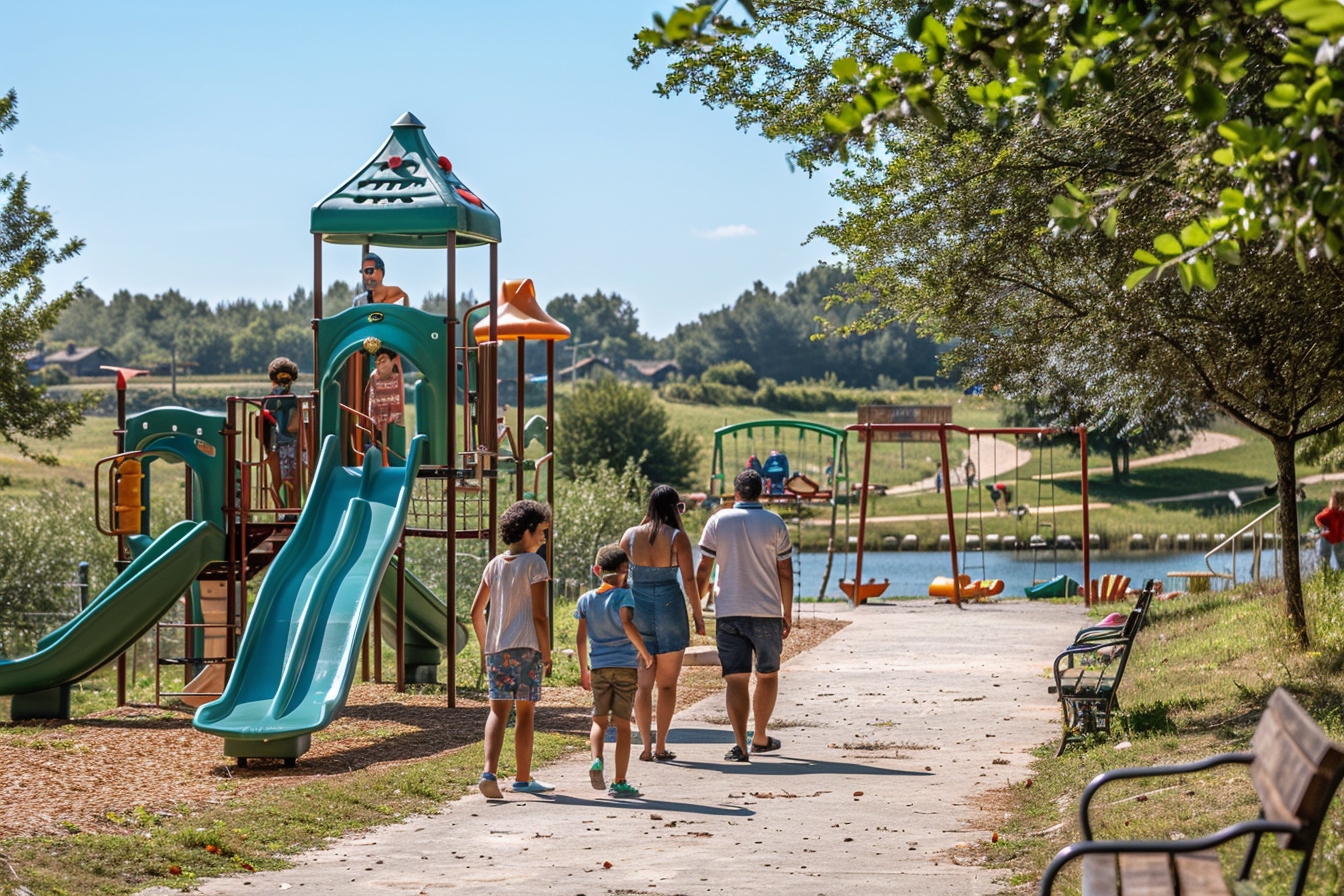 famille profitant des activités de loisirs à Merignac